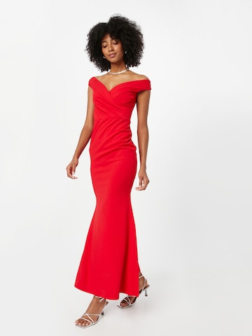 Sistaglam فستان سهرة بلون أحمر