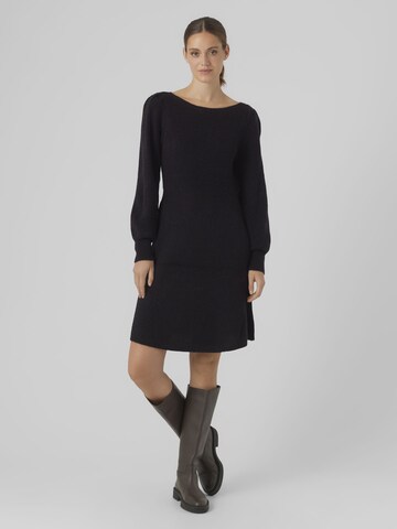VERO MODA Gebreide jurk 'FLAVOUR' in Zwart