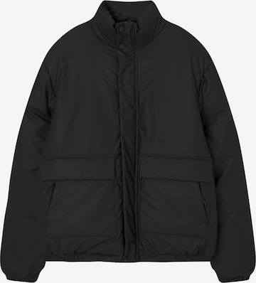 Veste mi-saison Pull&Bear en noir : devant