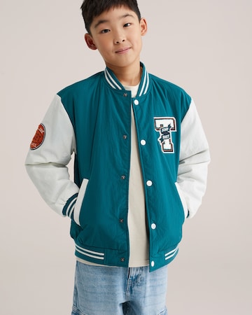 WE Fashion Átmeneti dzseki - zöld: elől