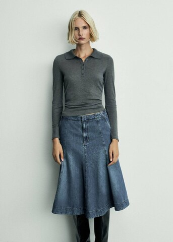 MANGO Skirt in Blue: front