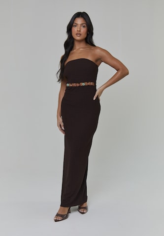 South Beach Dress in Brown: front