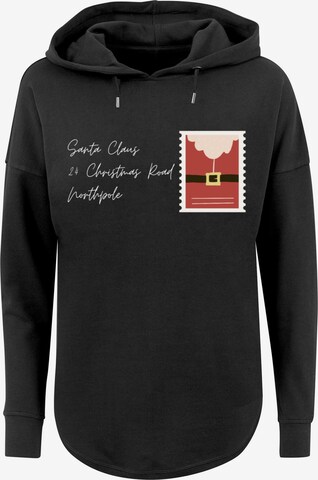 Sweat-shirt 'Santa Letter Weihnachten' F4NT4STIC en noir : devant