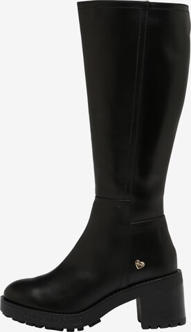 Love Moschino Boots in Black: front