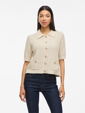 VILA Knit cardigan 'VIGEORGIE' in Beige: front