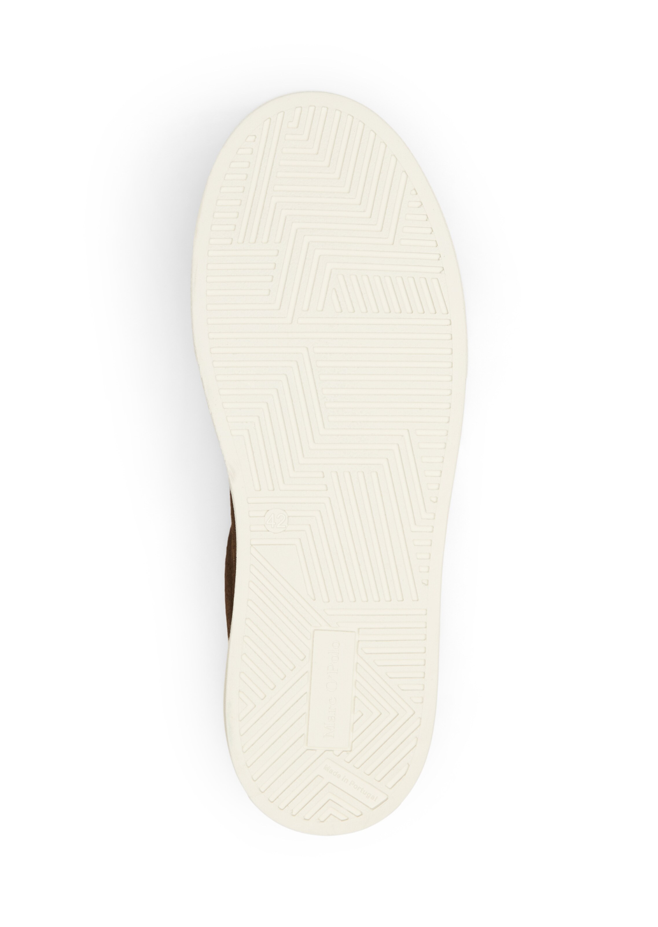 Marc O'Polo Platform trainers ' aus Veloursleder ' in Brown