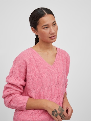 VILA Sweater 'Cabrina' in Pink