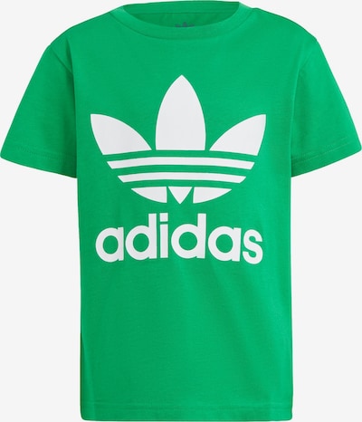 ADIDAS ORIGINALS T-Shirt 'Adicolor Trefoil' en vert gazon / blanc, Vue avec produit
