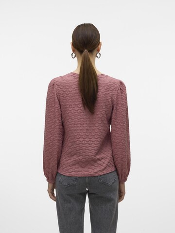 VERO MODA Bluse 'FLOWER' i pink