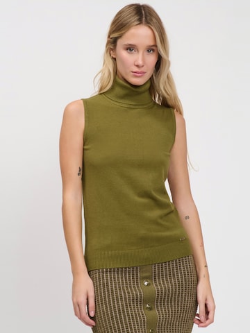 Influencer Stricktop in Grün: Vorderseite