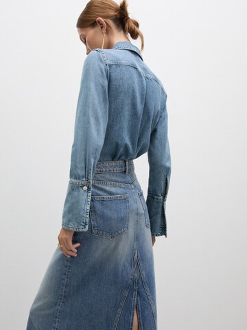 Chemisier 'VENETIA' MANGO en bleu