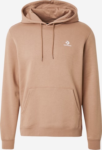 CONVERSE Sweatshirt 'Star Chev' in Brown: front