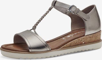 TAMARIS Sandalen met riem in Goud: voorkant