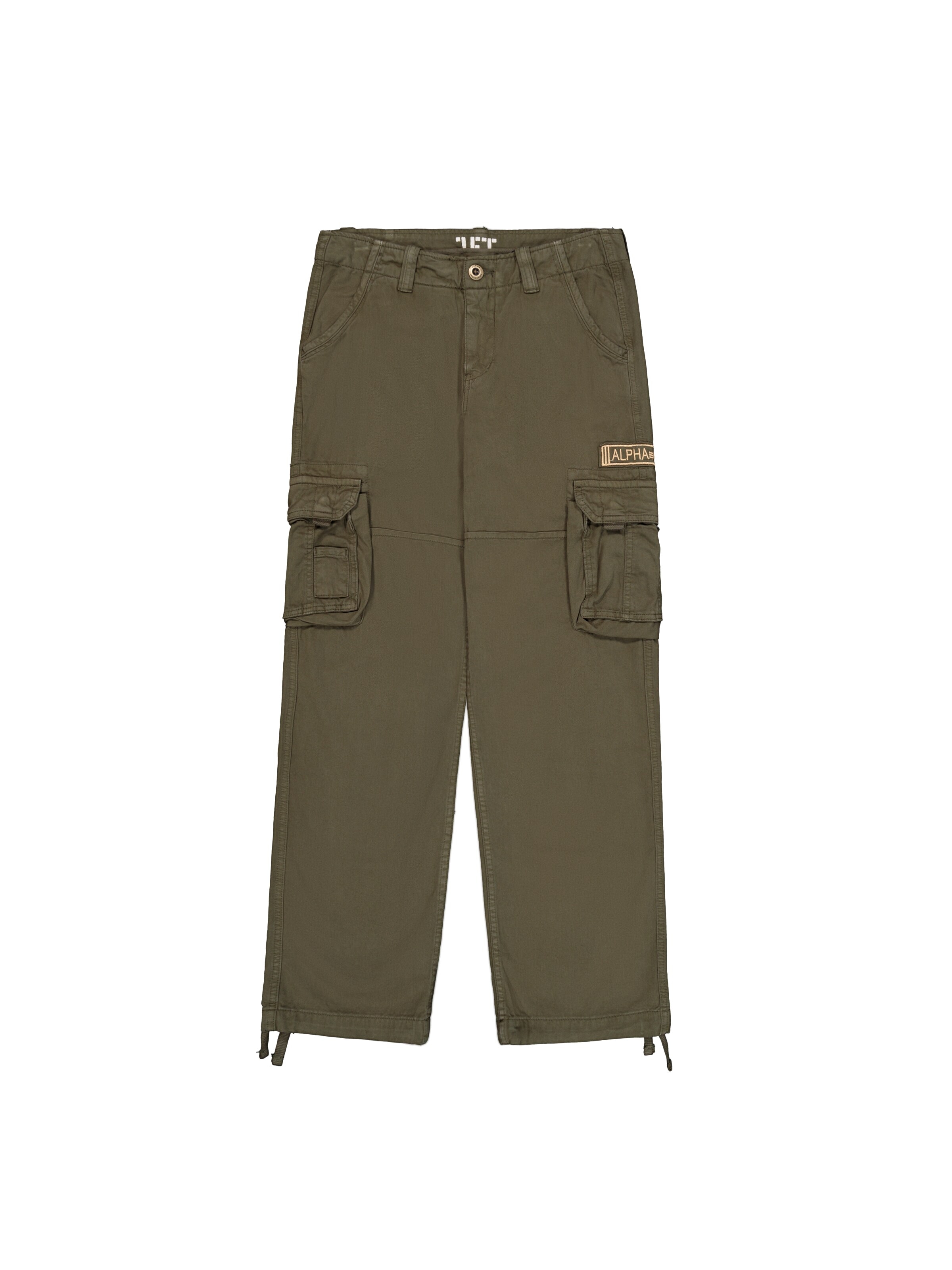ALPHA INDUSTRIES Regular Cargohose 'Jet'‌‌‌‌‌‌‌ in Grün: Vorderseite