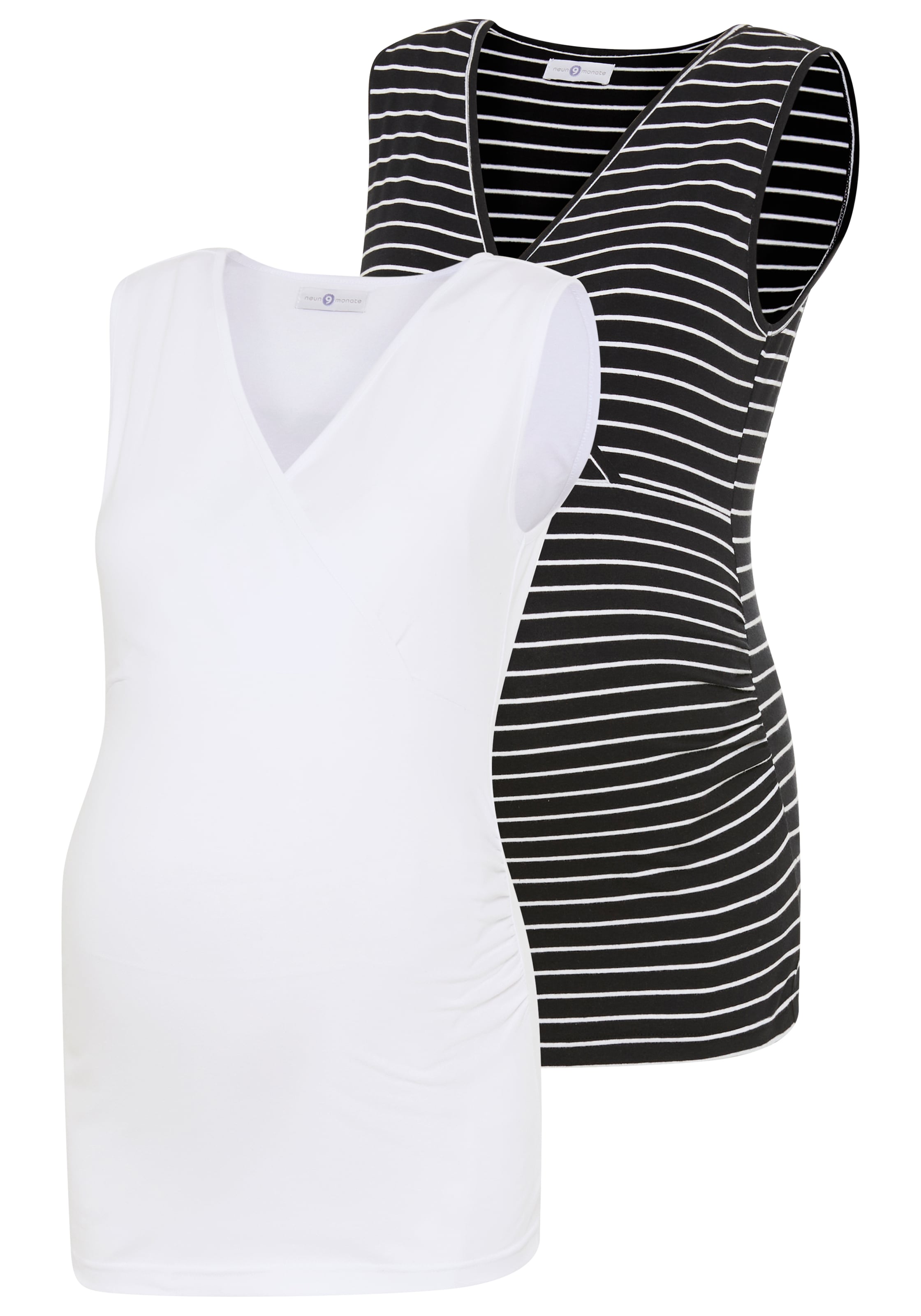 Neun Monate Shirt in Mischfarben: Vorderseite
