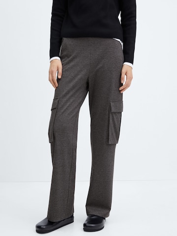 Regular Pantalon cargo 'ORTI' MANGO en gris : devant