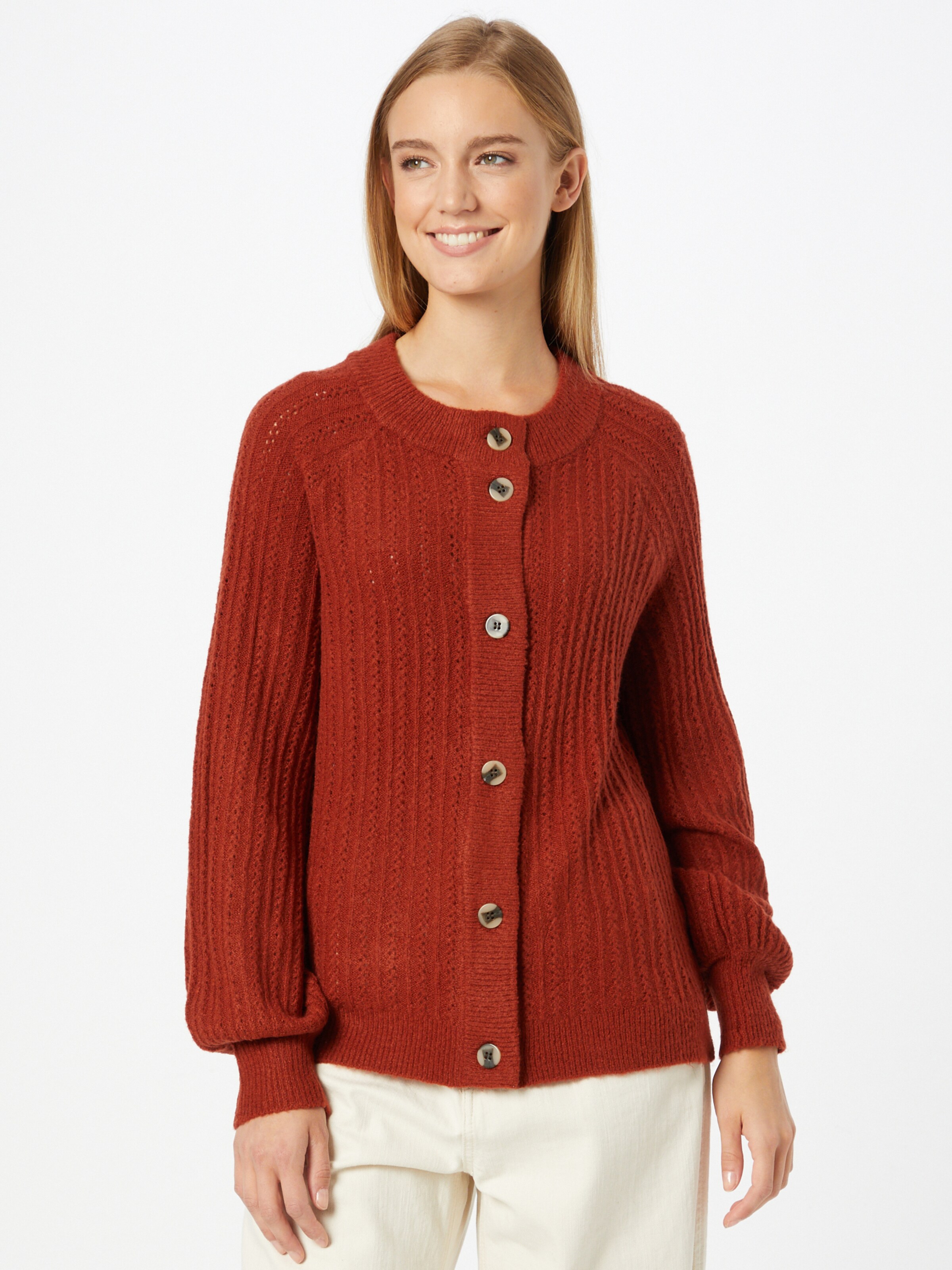 Frauen Pullover & Strick VILA Strickjacke 'Naida' in Rostrot - MZ87185 Frauen Pullover & Strick VILA Strickjacke 'Naida' in Rostrot - MZ87185