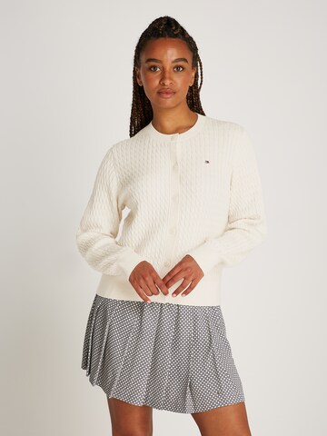 TOMMY HILFIGER Strickjacke in Beige: Vorderseite