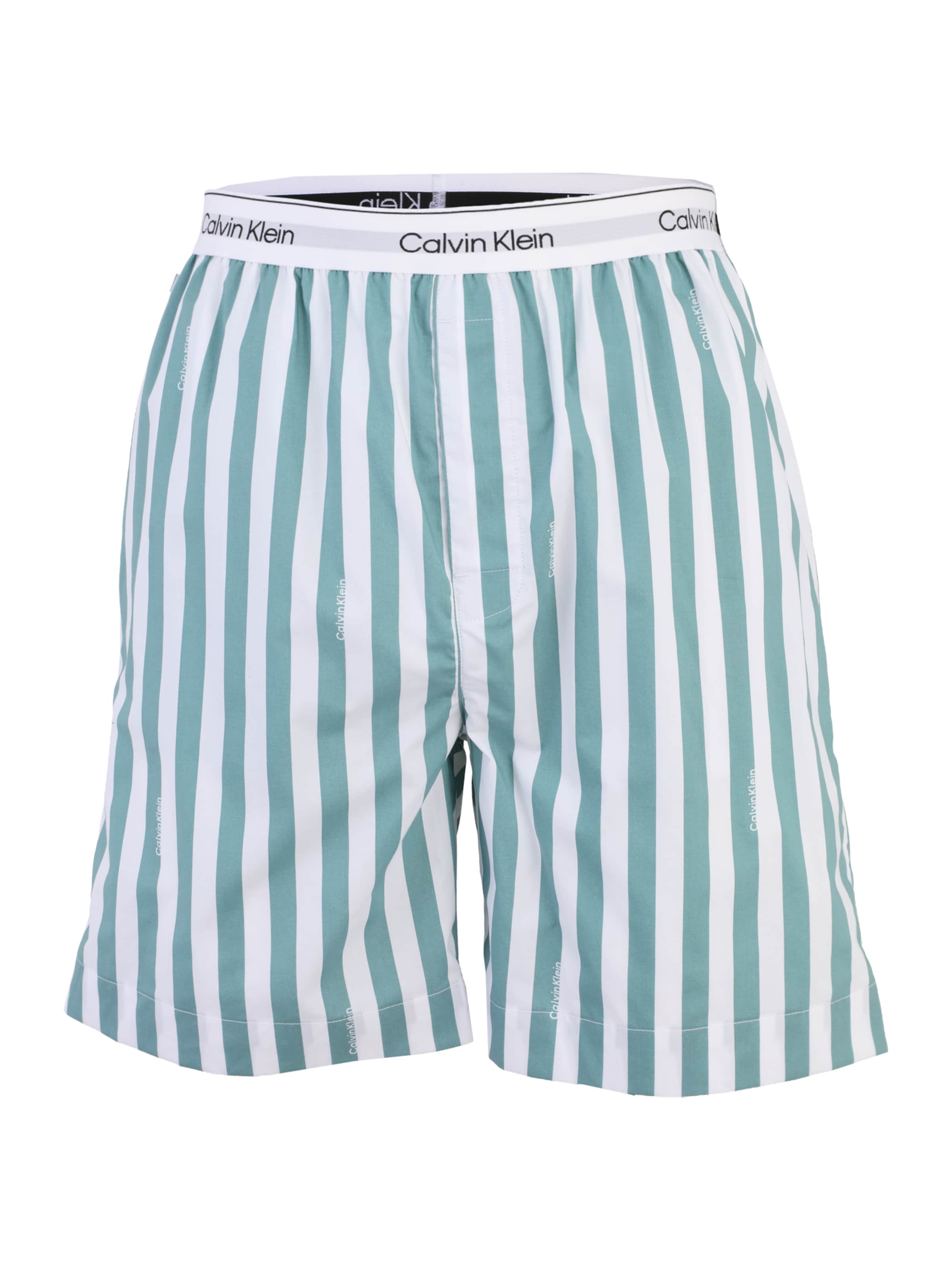 Pantaloni de pijama de la Calvin Klein Underwear pe albastru: față