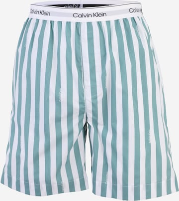 Calvin Klein Underwear Панталон пижама в синьо: отпред