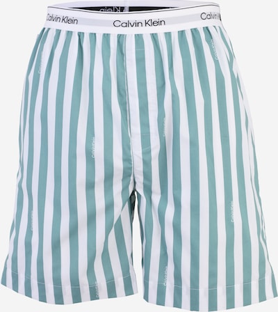 Calvin Klein Underwear Pidžama hlače veličine S u cijan plava / bijela, Pregled proizvoda