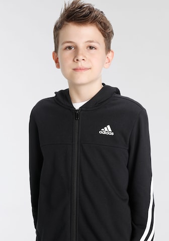 juoda ADIDAS SPORTSWEAR Treniruočių kostiumas '3-Stripes'