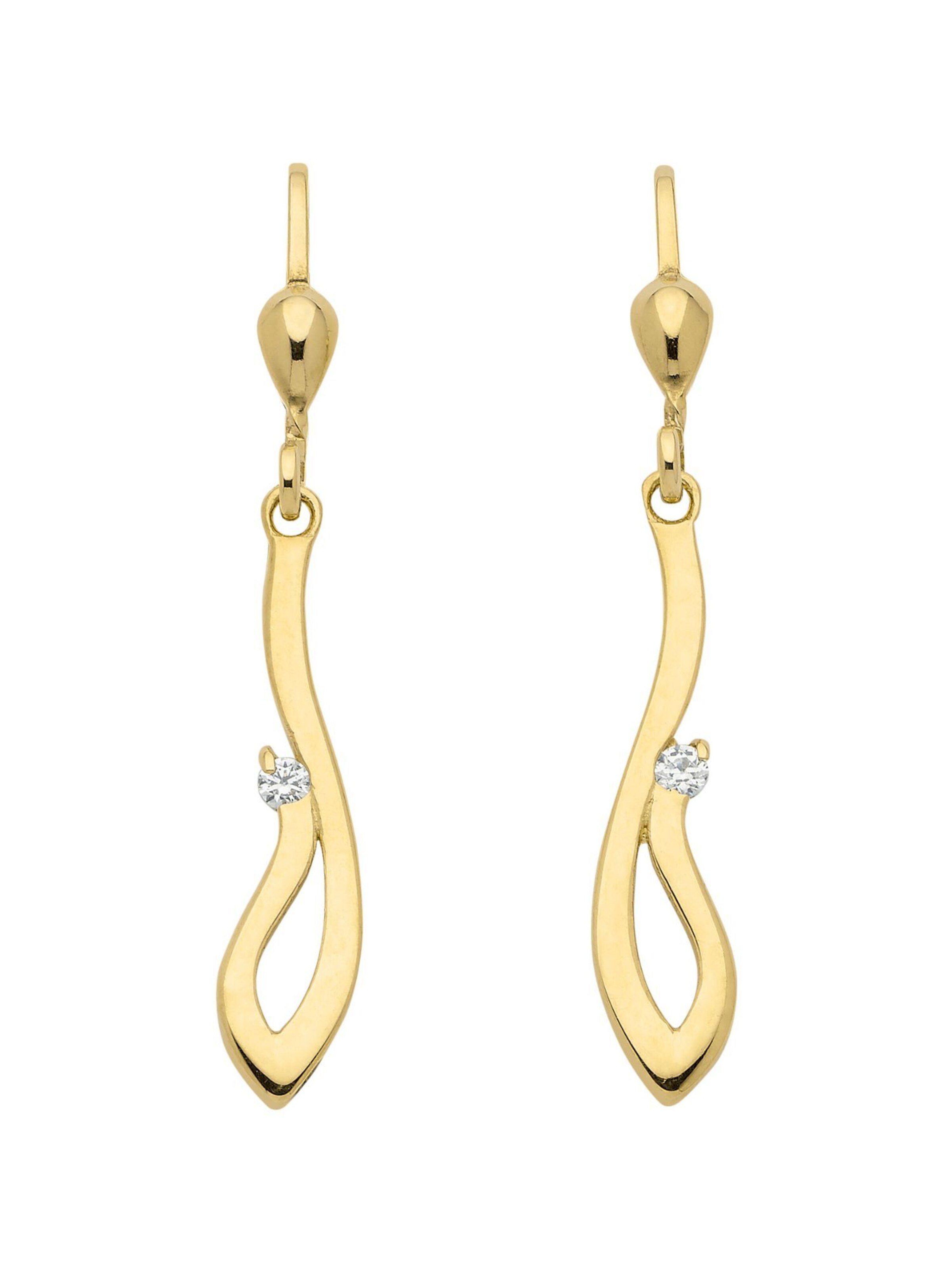 Adelia´s Ohrringe in Gold: Vorderseite