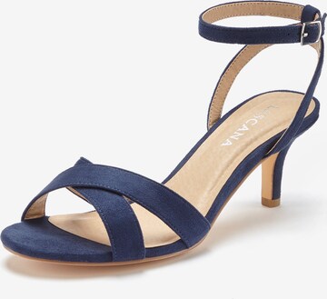 LASCANA Sandals in Blue: front