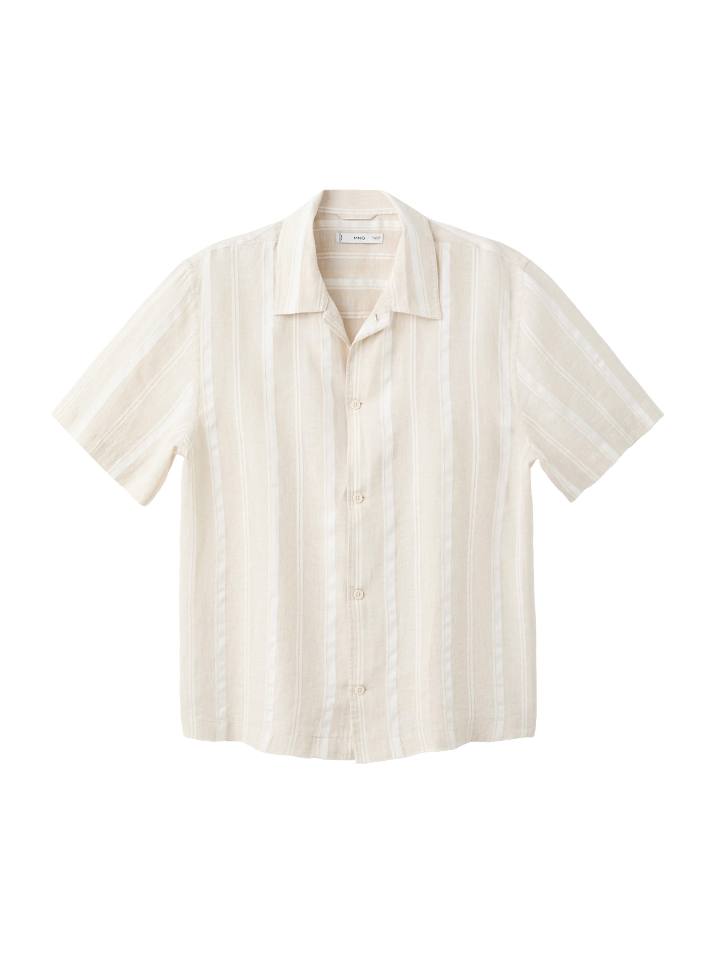 MANGO MAN Regular Fit Hemd 'Malta' in Beige: Vorderseite