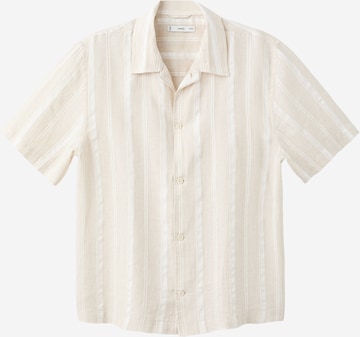 MANGO MAN Regular Fit Paita 'Malta' värissä beige: etupuoli