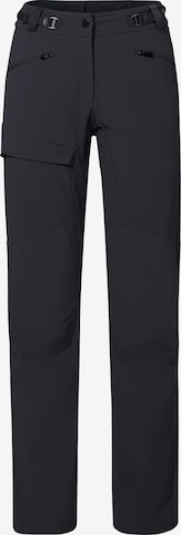 VAUDE Regular Outdoorbroek 'W Croz Pants III' in Zwart: voorkant
