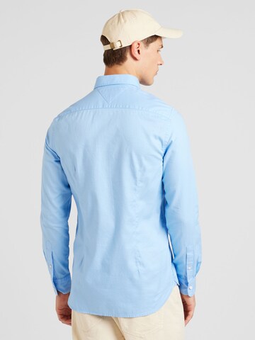 TOMMY HILFIGER Slim Fit Hemd 'Flex' in Blau