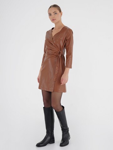 FRESHLIONS Dress 'Zelina' in Brown