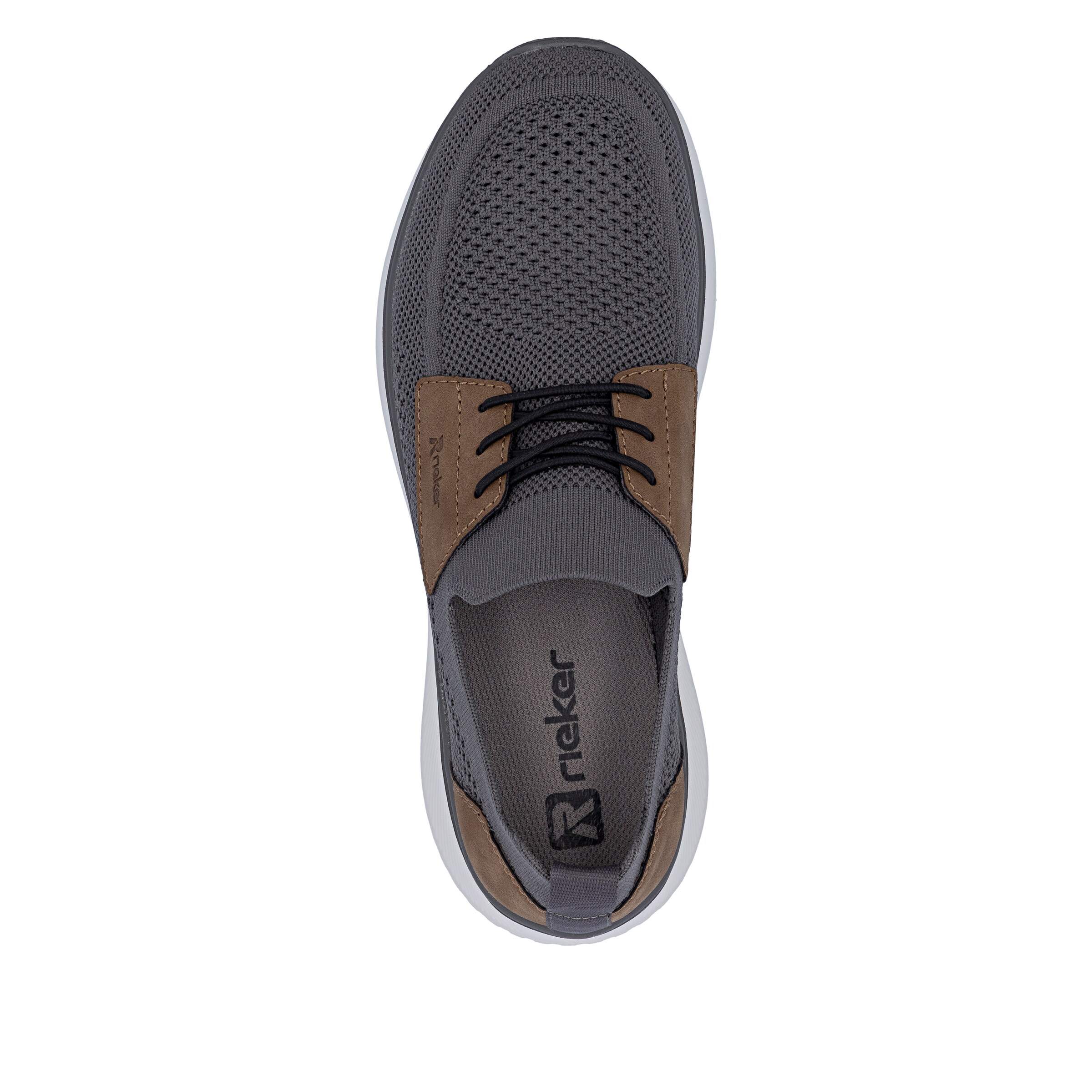 Chaussure à lacets Rieker en gris
