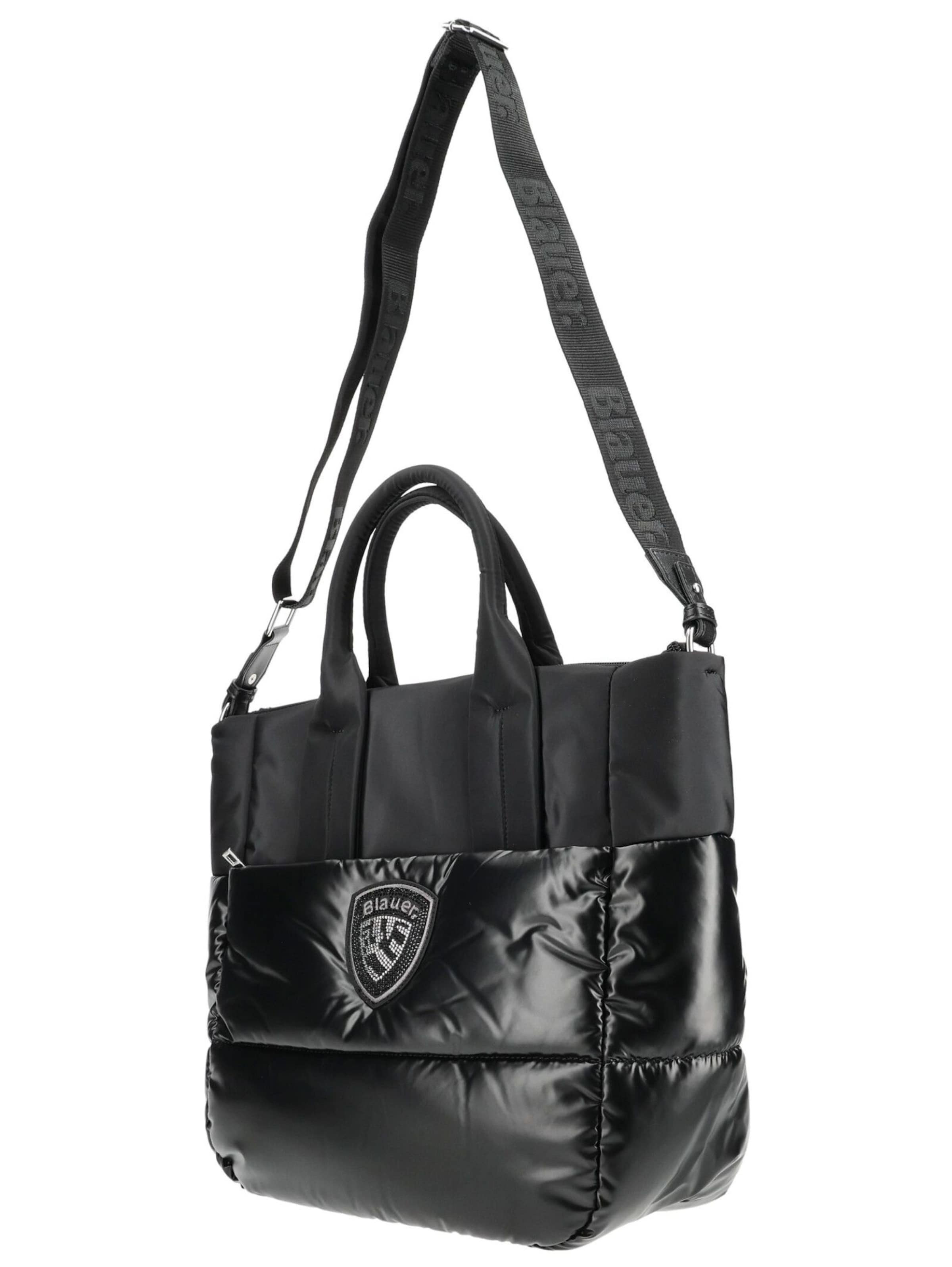 Shopper di Blauer.USA in nero: lato