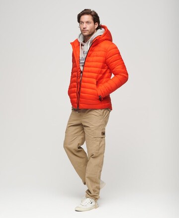 Superdry Winter Jacket 'Fuji' in Orange