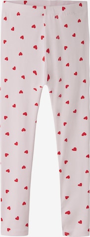 NAME IT Skinny Leggingsit 'NMFBHEART' värissä vaaleanpunainen: etupuoli
