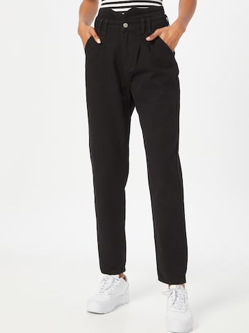 Dorothy Perkins Regular Pleated Jeans in Black: front