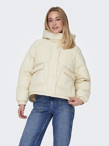 ONLY Winter Jacket in Beige: front
