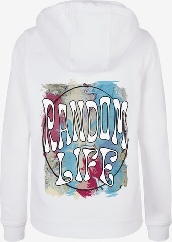 Merchcode Sweatshirt 'Random Life' in White