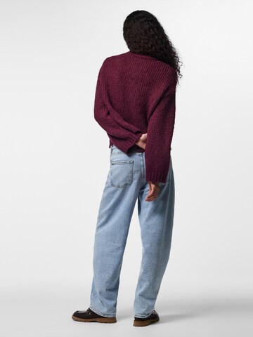 PIECES Sweater 'PCDORTHEA' in Purple