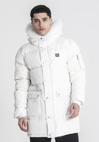 Manteau d’hiver Gianni Kavanagh en blanc : devant