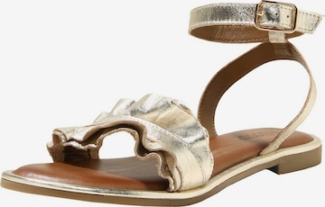 INUOVO Strap Sandals in Gold: front