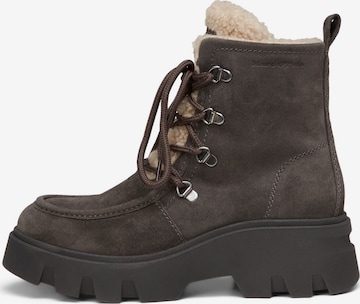 Bottes à lacets Marc O'Polo en gris : devant
