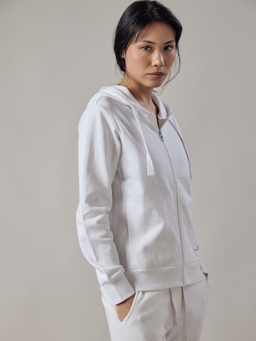 Felpa 'Felpa con Cappuccio e Zip' di OWN Off With Nature in bianco