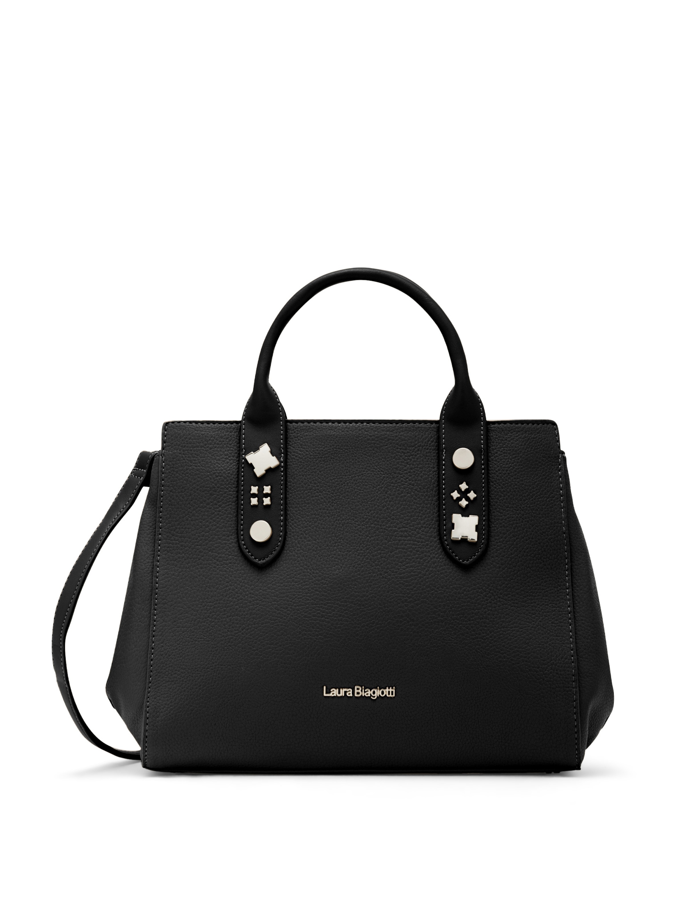 Borsa a mano 'Saraby 1' di Laura Biagiotti in nero: frontale