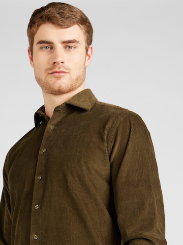 Slim fit Camicia 'Nicklaus' di Bruun & Stengade in verde