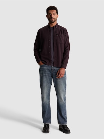 Regular fit Camicia 'Shirt with twill texture and button-down collar' di CAST IRON in lilla