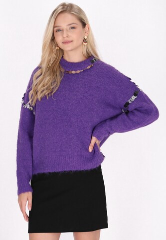 IZIA - Jersey en lila: frente