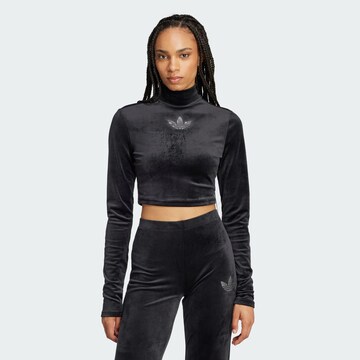 T-shirt 'Trefoil' ADIDAS ORIGINALS en noir : devant